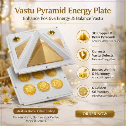 Vastu Pyramid Energy Plate (Shift Max) | Vastu Dosh Correction Tool for Home, Office & Factory