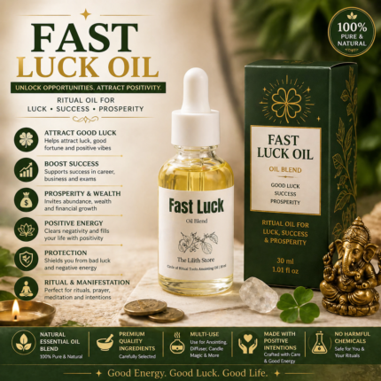 Vastu Labh Fast Luck Oil | Luck, Success & Prosperity Ritual Oil | Attract Good Luck, Wealth & Positive Energy