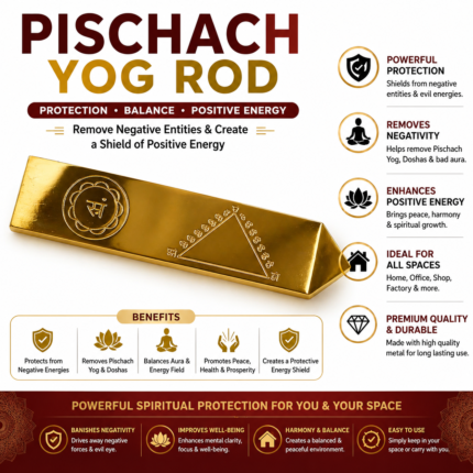 Vastu Labh Pischach Yog Rod | Negative Energy Remover & Protection Device | Energy Balancing & Spiritual Protection Rod